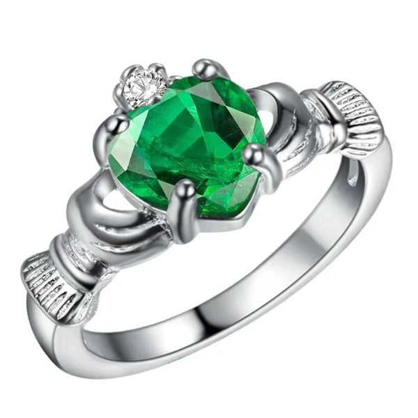 Silver Floral Ring Nature Inspired Elegant Jewelry Gift For Her Women Girls Delicate Design With Sparkle Everyday Wear