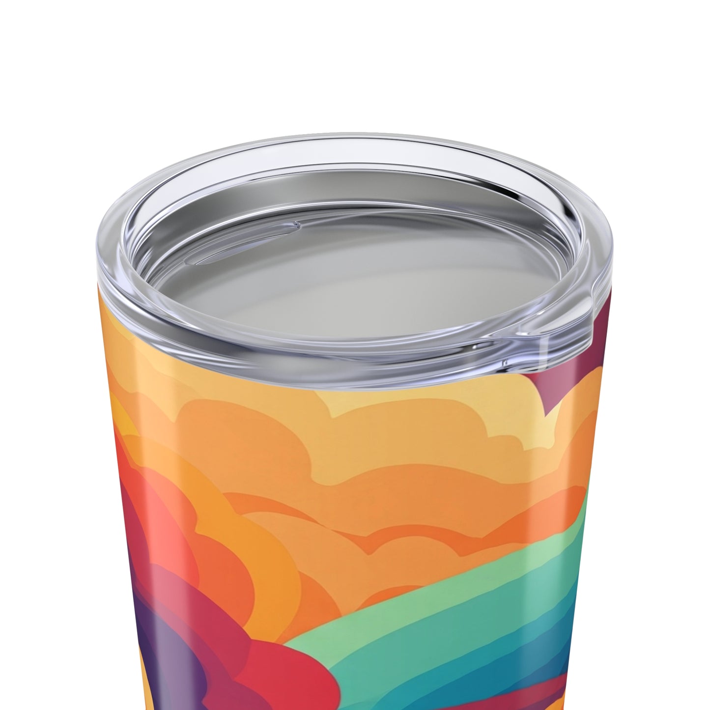 20oz Steel Tumbler With Printed Pattern Double Wall Insulation Leak Proof Lid For Hot Or Cold Beverages At Home