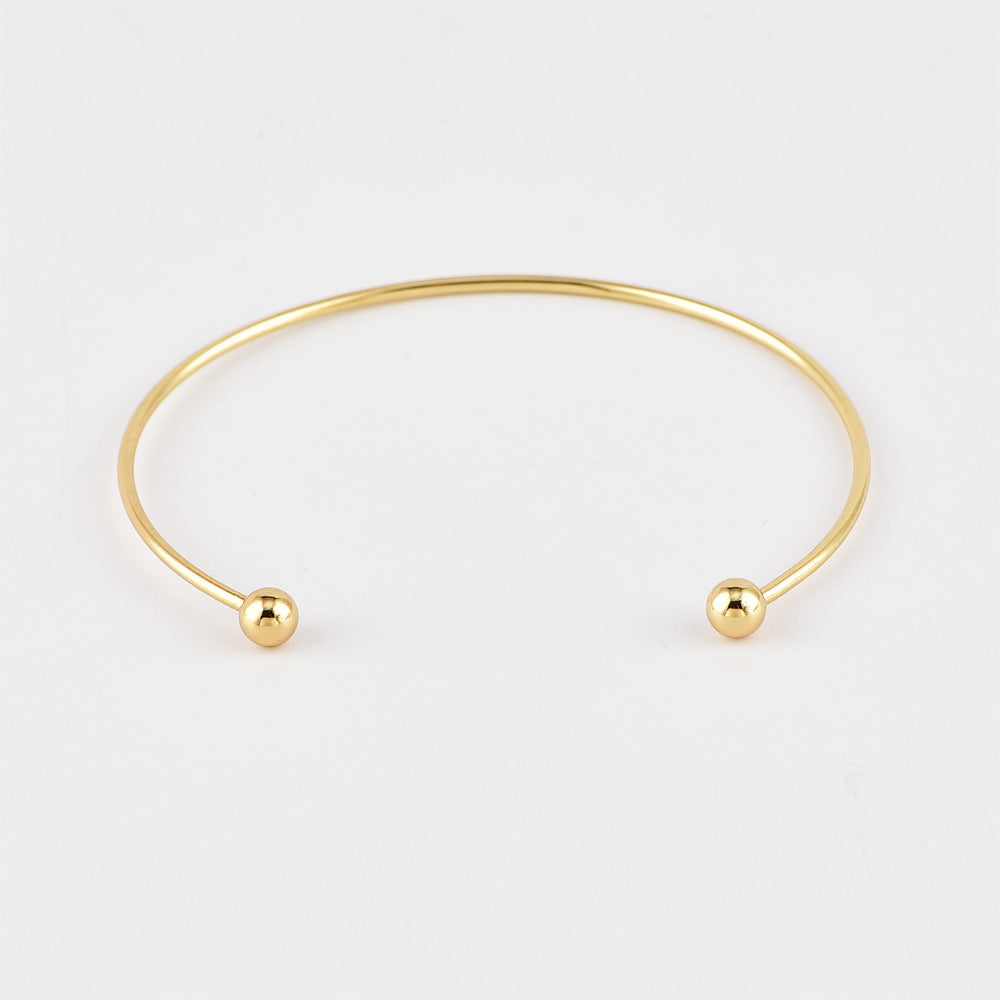 Geometric Alloy Bracelet Bangles Set Electroplated Stackable Fashion Jewelry Gold Tone For Women Everyday Wear