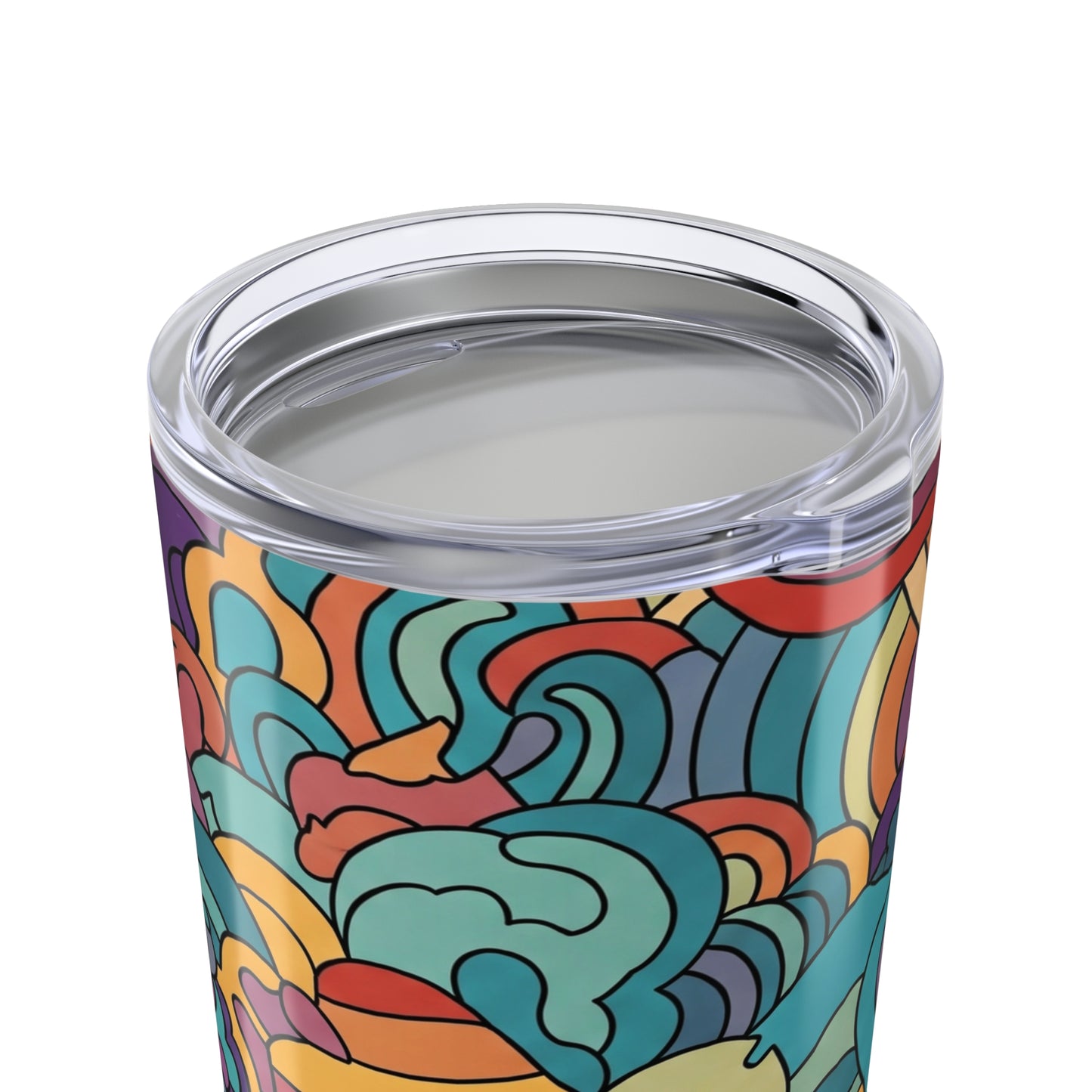 20 Oz Stainless Steel Insulated Tumbler With Double Wall Travel Mug Printed Design Leak Proof Hot And Cold