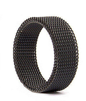 Stainless Steel Deformation Mesh Rings Korean Fashionable Rings Gift Independent Packaging For Women And Gents