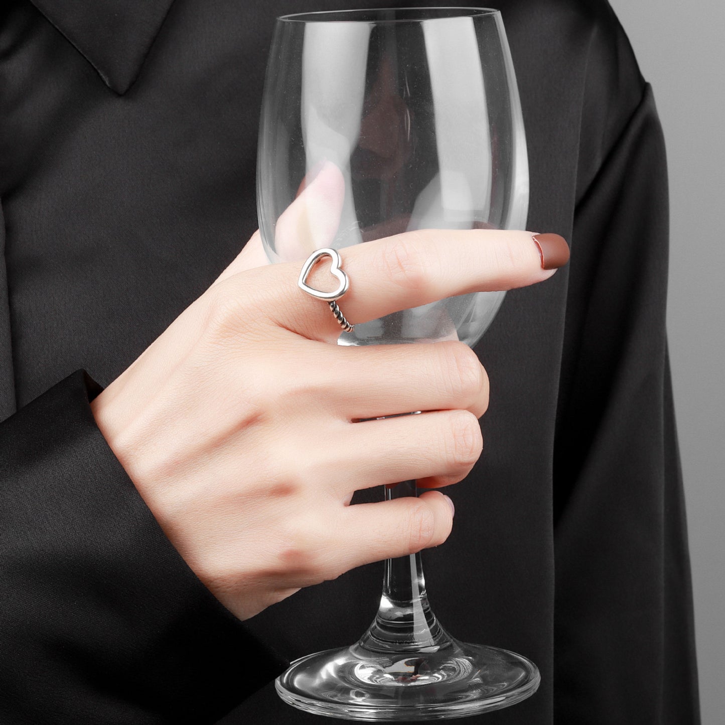 Copper Five Point Star Ring For Women Adjustable Retro Design Gift For Her Elegant Fashion Accessory For Daily