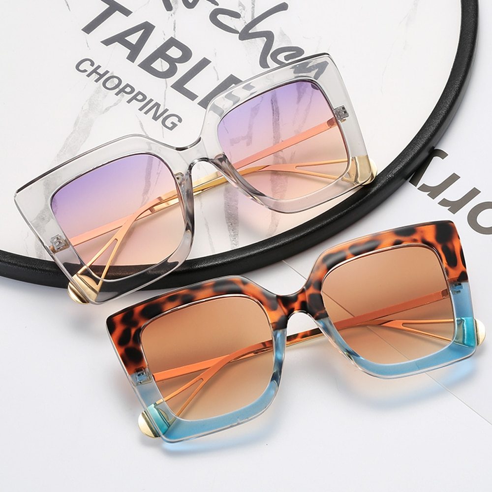 Womens Sunglasses European Square Fashion Eyewear With UV400 PC Lenses Protective Eye Wear For Women UV Shield