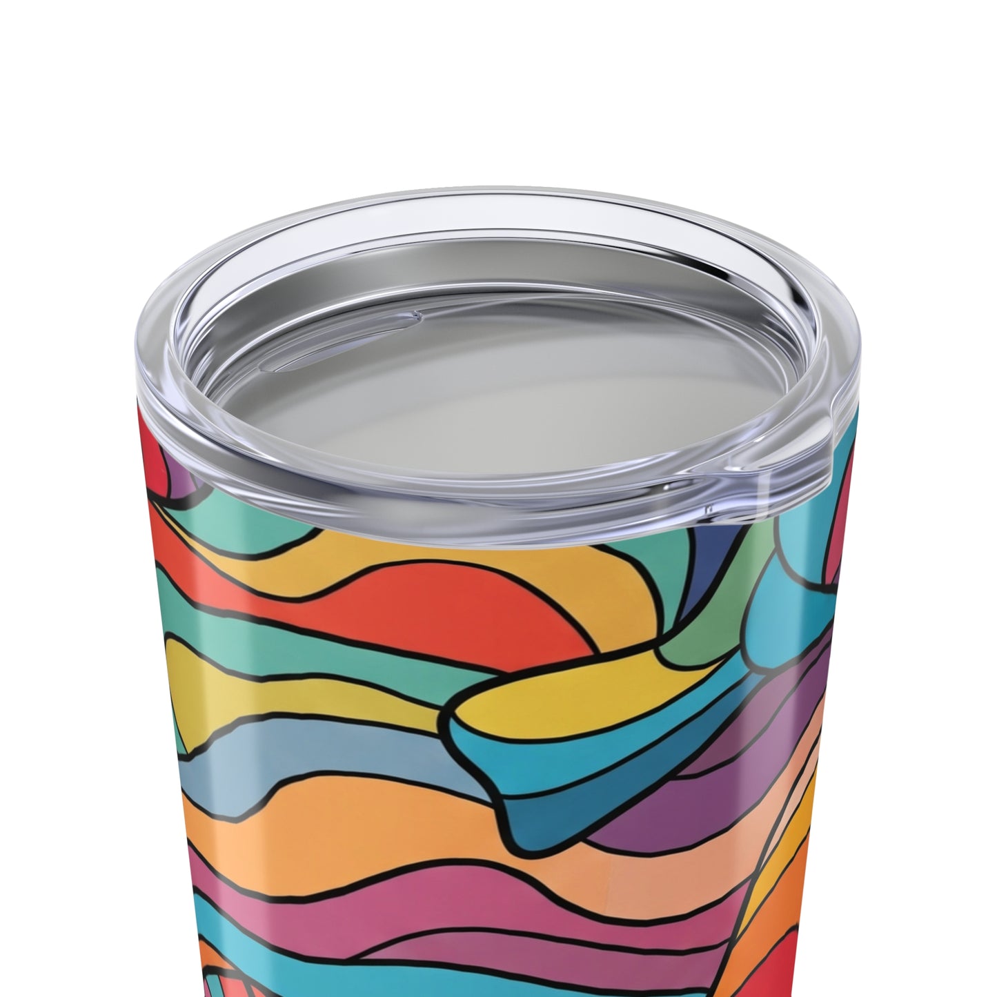 20 Oz Stainless Steel Tumbler With Printed Design Double Wall Insulation Travel Mug Hot And Cold Easy To Clean