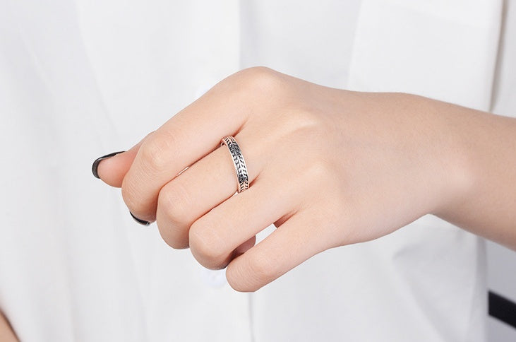 Olive Leaf Ring in 925 Silver Size 13point7mm Elegant Floral Band Jewelry for Everyday Wear Gift Ready Everyday Style