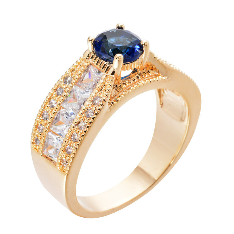 Copper Geometric Womens Ring In Platinum And Champagne Gold Finishes For Everyday Style And Trend For All Occasions