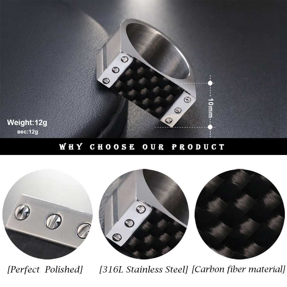 Black Woven Pattern Ring Stainless Steel Band Unisex Everyday Wear Durable Minimalist Jewelry Comfort Polished