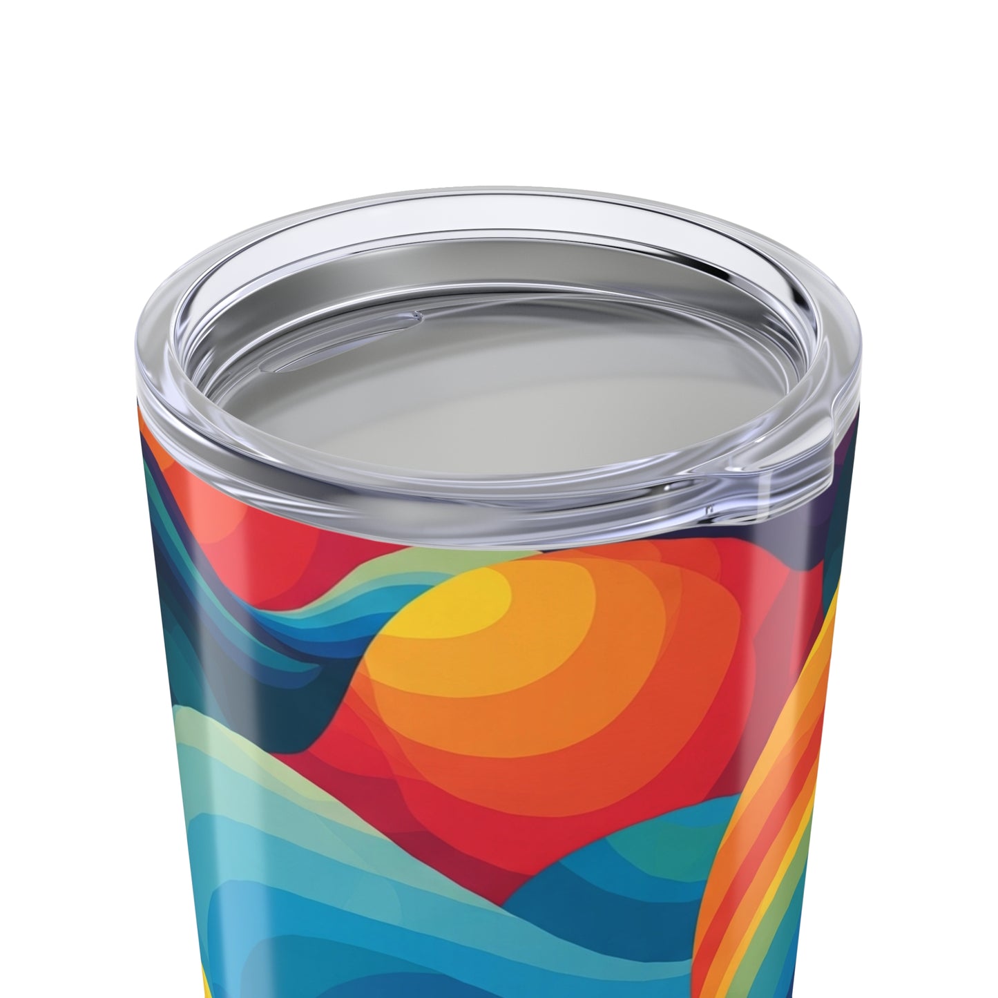 20 Oz Printed Stainless Steel Tumbler With Double Wall Vacuum Insulation And Spill Resistant Lid For Hot Or Cold