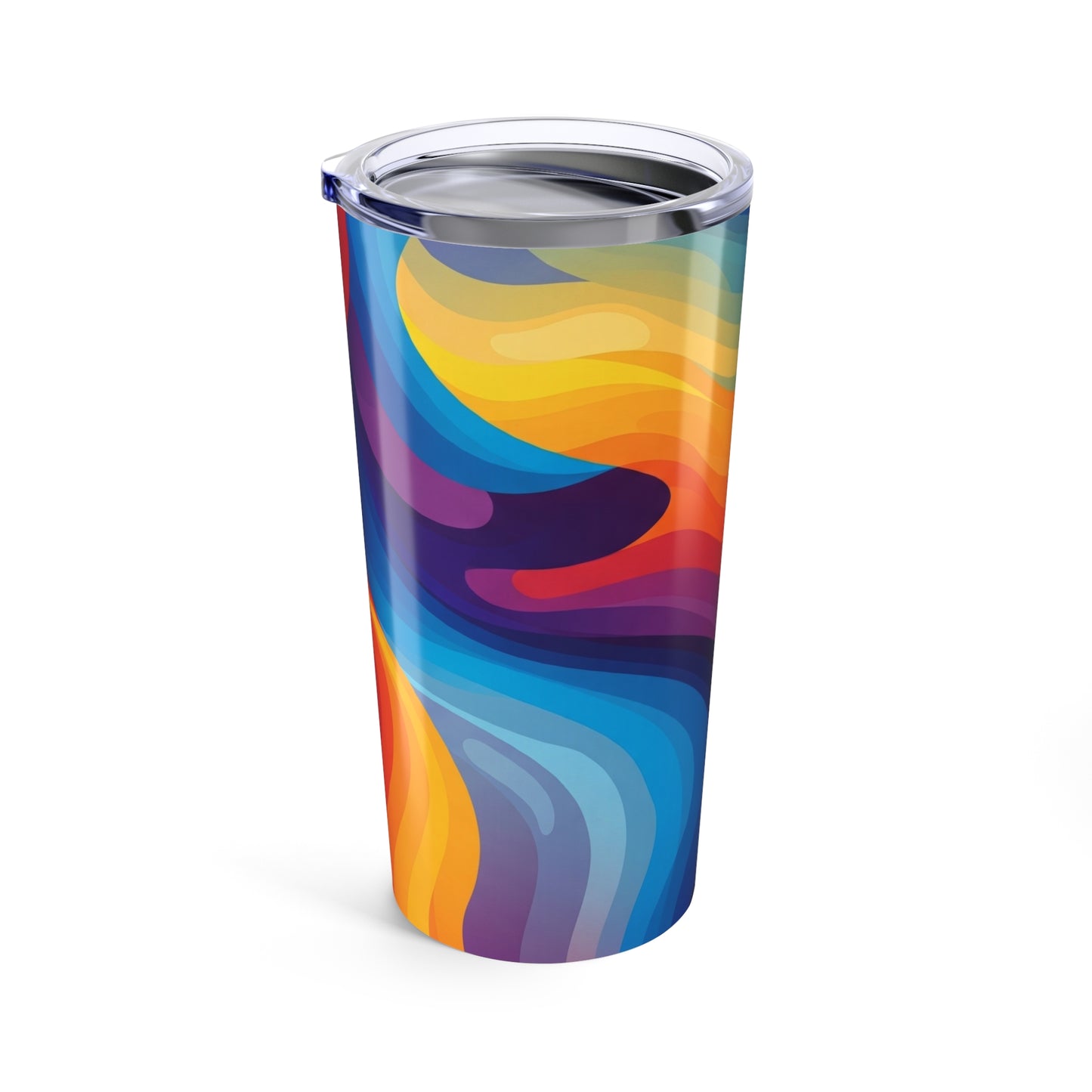 20oz Stainless Steel Travel Tumbler With Printed Design Double Wall Vacuum Insulated Spill Resistant Thermal Cup