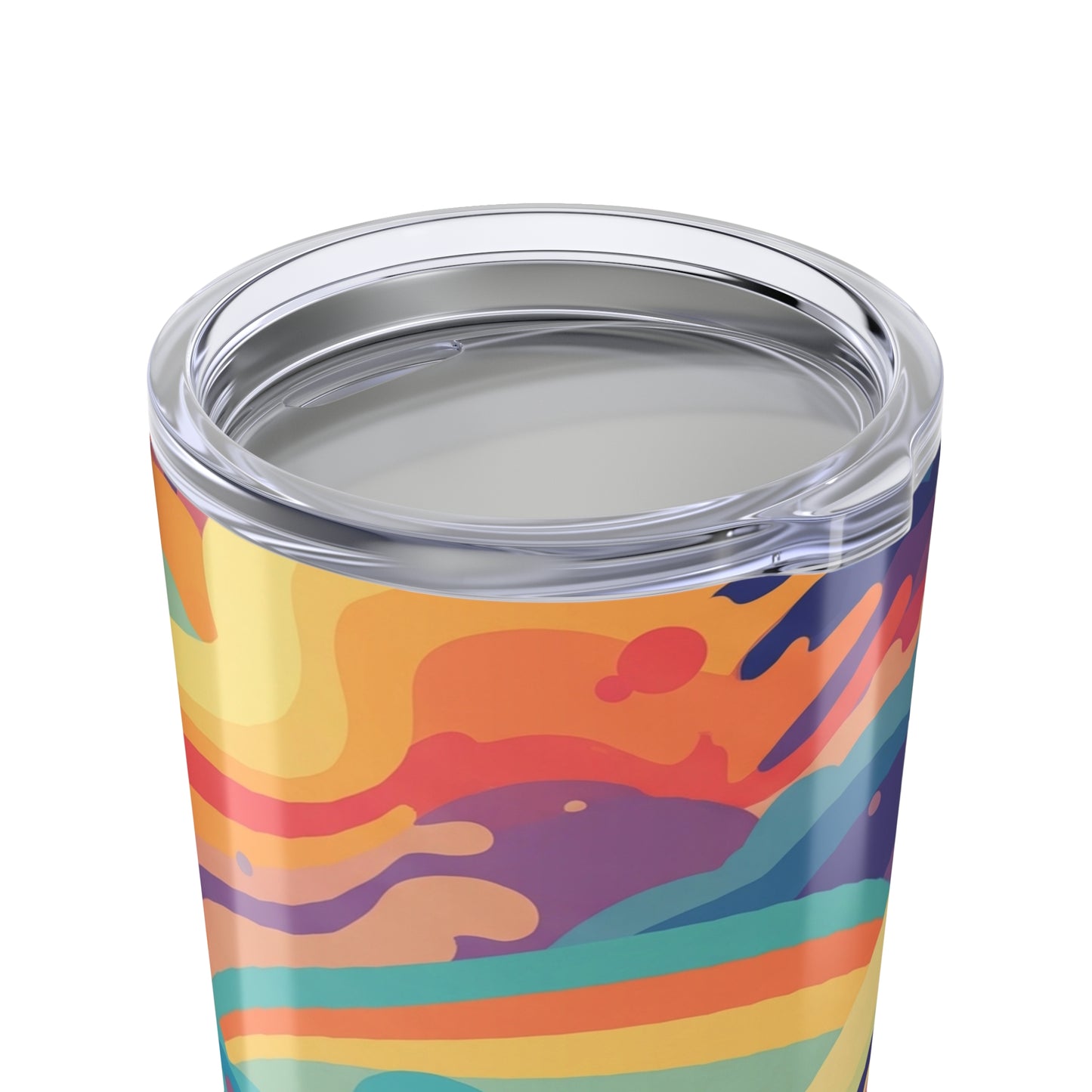 20oz Stainless Steel Printed Tumbler Double Wall Vacuum Insulated Spill Resistant Bpa Free Travel Mug With Lid