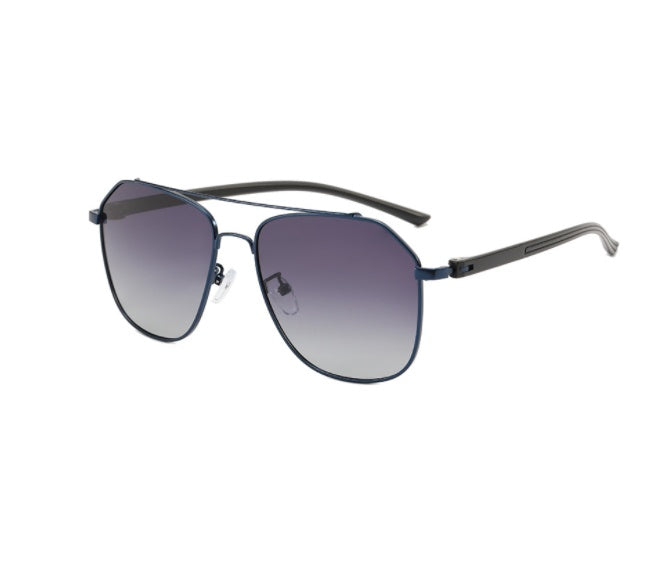 Mens Aviator Sunglasses With Metal Frame Double Bridge UV400 Protection For Outdoor Sports Fishing Driving Gun