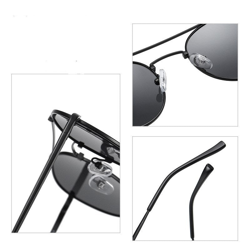 Womens Round Sunglasses Metal Frame UV400 TAC Lenses Cycling Fashion Glasses Durable Lightweight Everyday Wear UV
