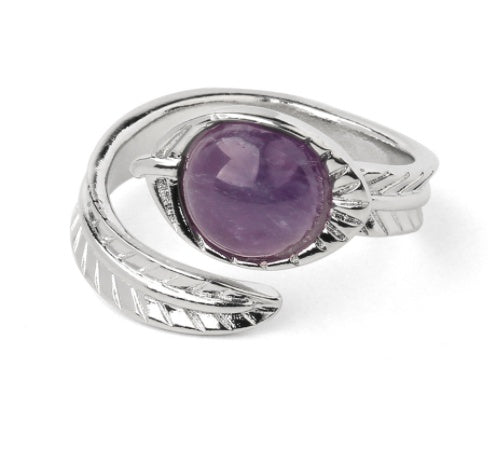 Adjustable Stone Ring Unisex Jewelry Geometric European American Style Travel Gift Travel Keepsake For All Soon