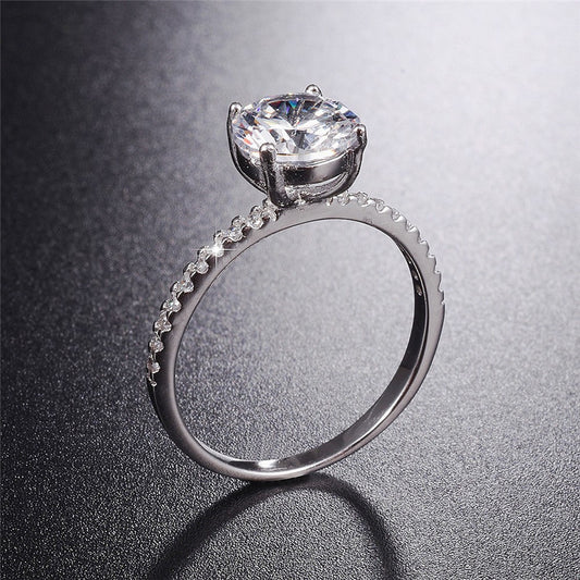 Womens Sterling Silver Ring S925 Crown Design European Luxury Anniversary Trade Fair Gift For Celebrations Now