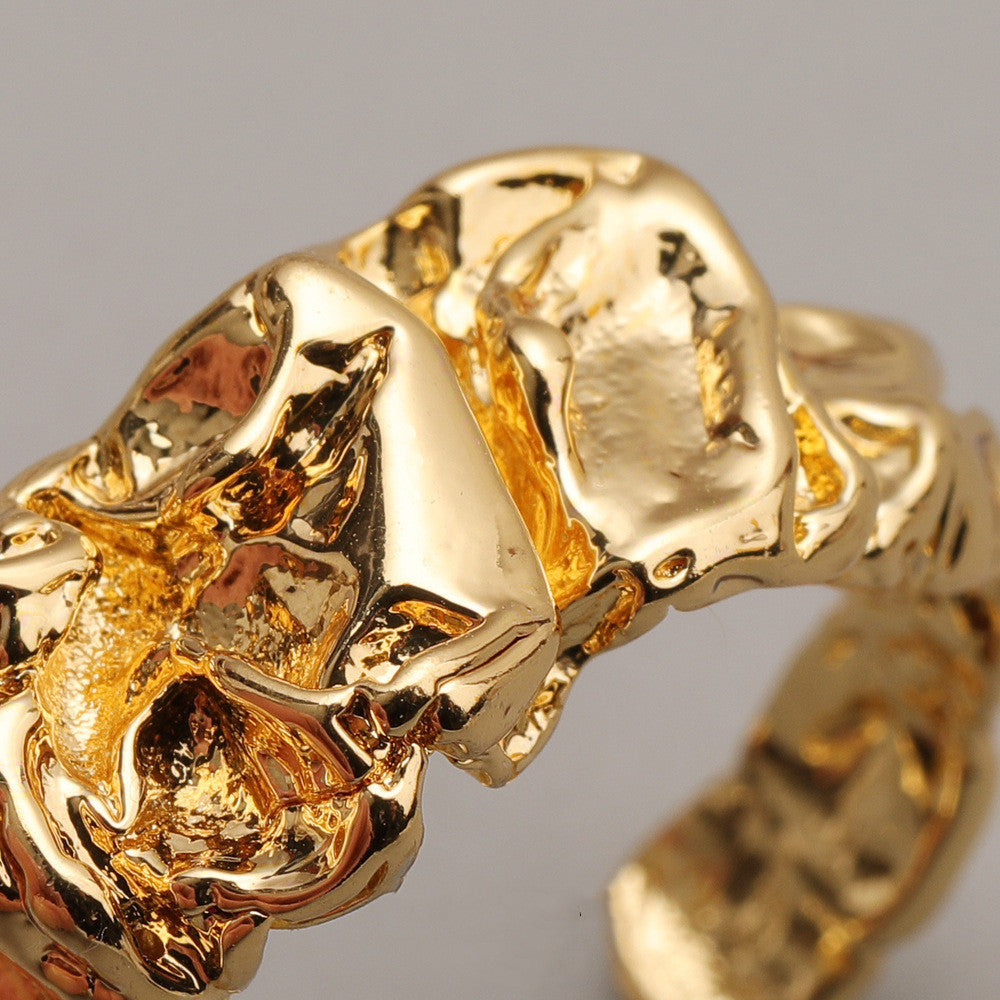 Golden Vacuum Plating Opening Adjustable Ring