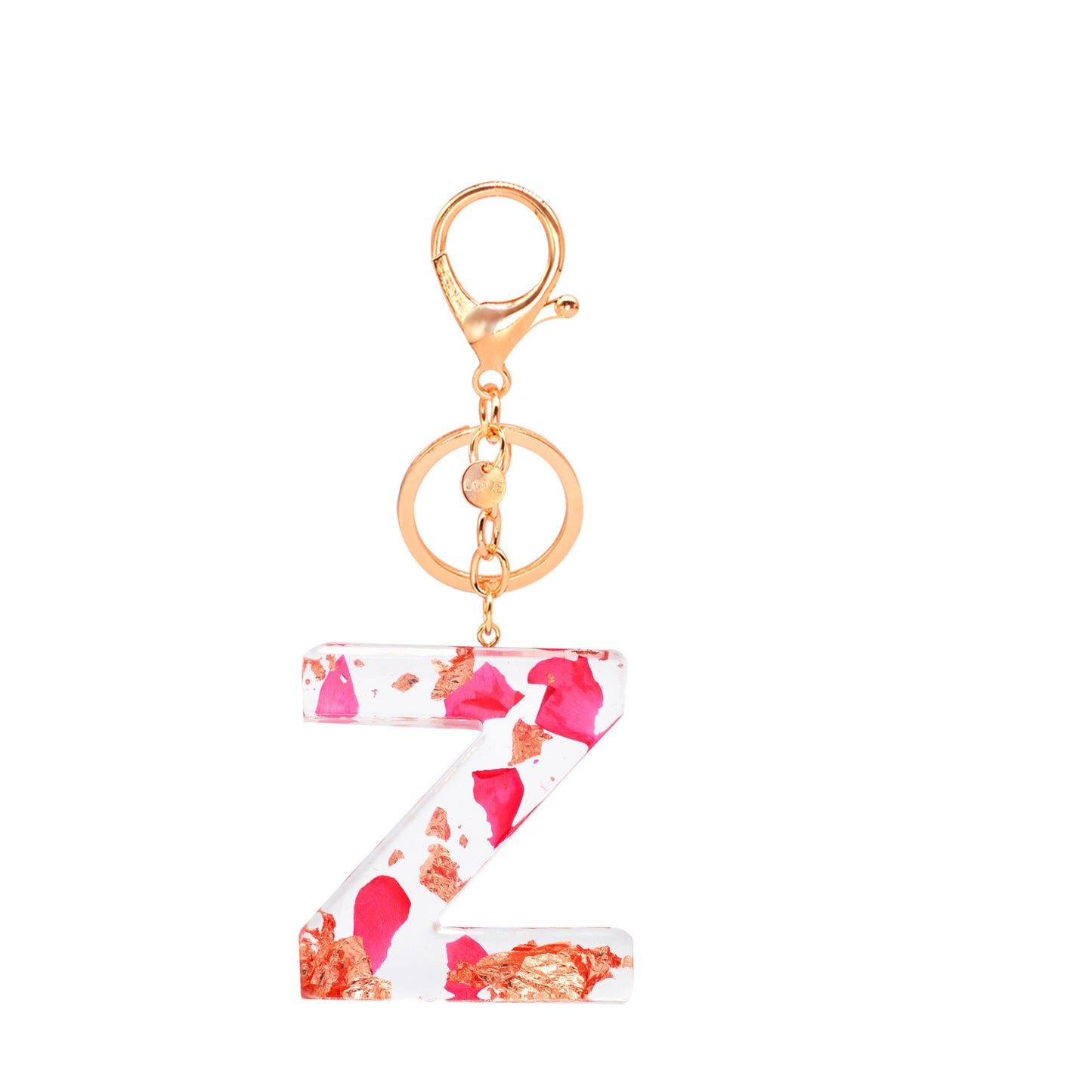Resin Letter Keychain Initial Pendant English Alphabet Charm For Keys And Bags Backpacks Decoration For Travel