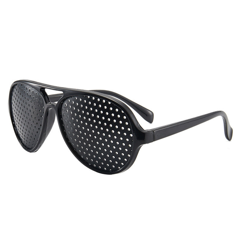 Pinhole Sunglasses Retro Eyewear Enhanced Visual Clarity For Travel Cycling Parties Black Pinhole All Day Wear