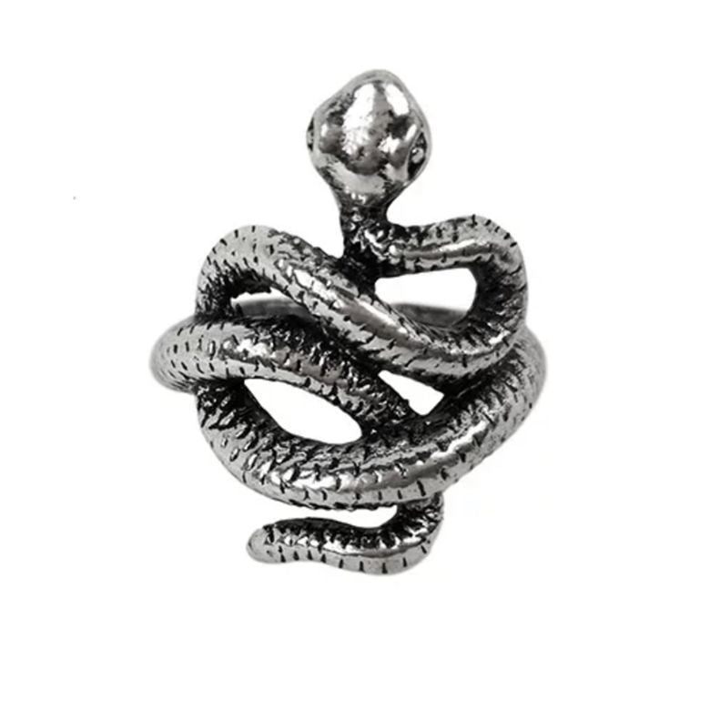Adjustable Snake Ring Unisex Zodiac Animal Design Retro Metal Ring Punk Style Ring For Men And Women Unisex Zodiac