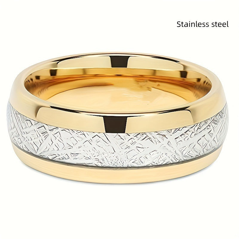 Couple Rings For Him And Her Stainless Steel Electroplated Alloy Fashion Jewelry Gang Drill Design Anniversary