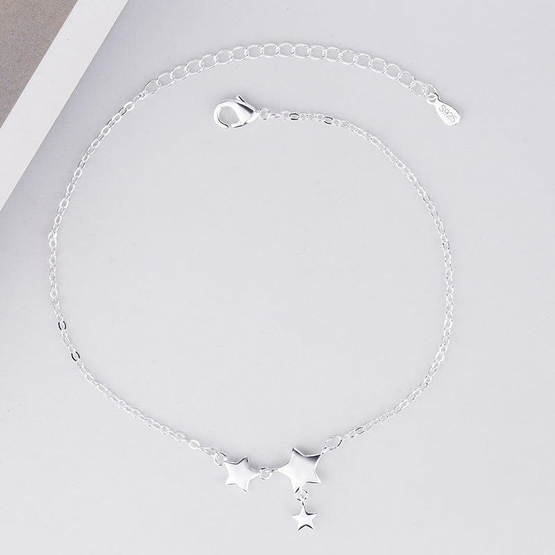 Womens Silver Star Bracelet Fashion Jewelry New Design High Quality Beautiful Star Appearance For Women Style