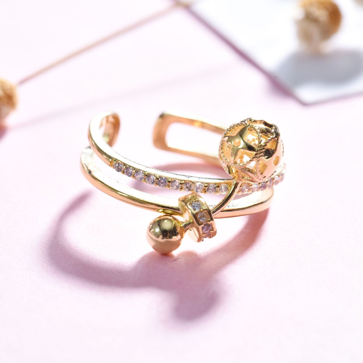 Womens Silver Diamond Bow Ring Korean Inspired Electroplated Dainty Jewelry 925Silver Gift For Travel Souvenir