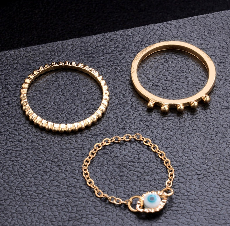 Alloy Ring Set Trendy Joint Rings For Women And Girls Fashion Jewelry Everyday Wear Knuckle Rings Elegant Chic