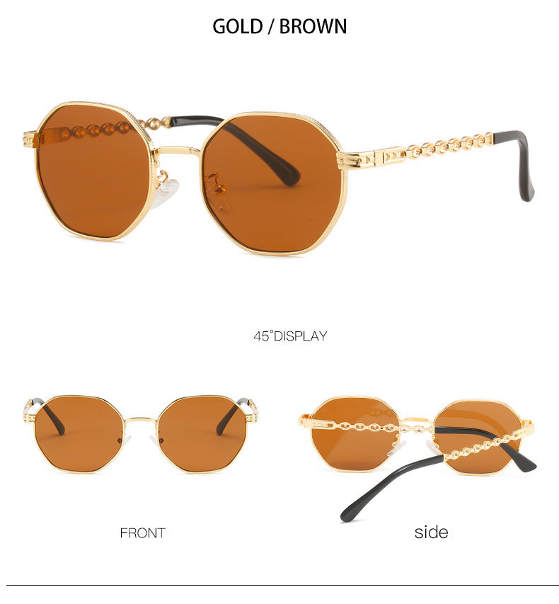 Mens Sunglasses UV400 Protection Full Frame Metal Lens