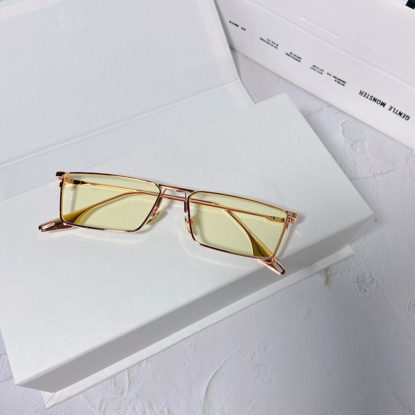 Mens Retro Sunglasses With Metal Frame Fashion Eyewear AC Lenses And Durable Frame For Daily Wear For All Day Comfort