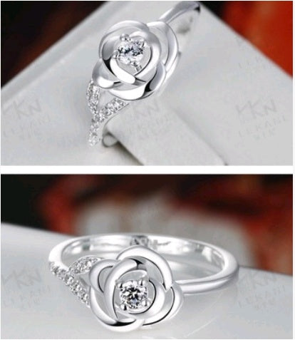Zircon Sterling Silver Ring Star Design Gemstone Jewelry For Women Elegant Gift For Everyday Wear Subtle Shine