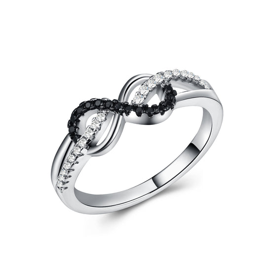 Zircon Inlaid Ring Platinum Plated Copper Jewelry For Women Everyday Wear And Occasions Elegant Fashion Lustre