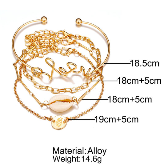 Alloy Bracelet Set For Women And Girls Fashionable Bracelets Stylish For Women Everyday Wear And Special Women