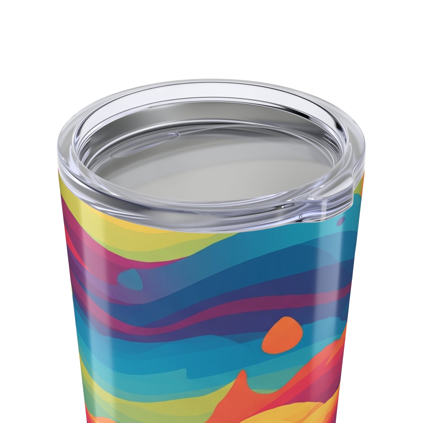 20 Oz Stainless Steel Tumbler With Double Wall Insulation Leak Proof BPA Free Printed Design For Hot And Cold