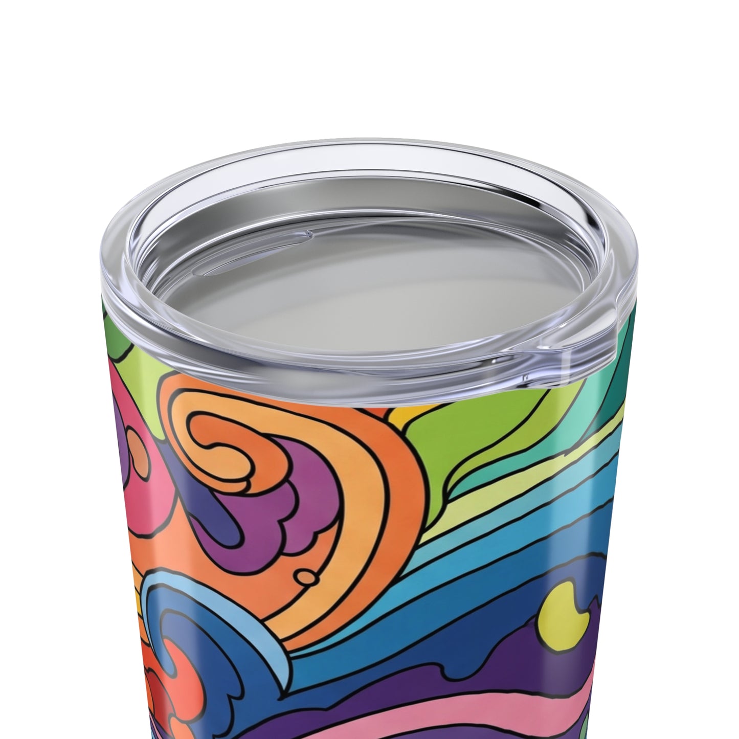 20Oz Stainless Steel Tumbler With Double Wall Vacuum Insulation Spill Resistant Durable Printed Design For