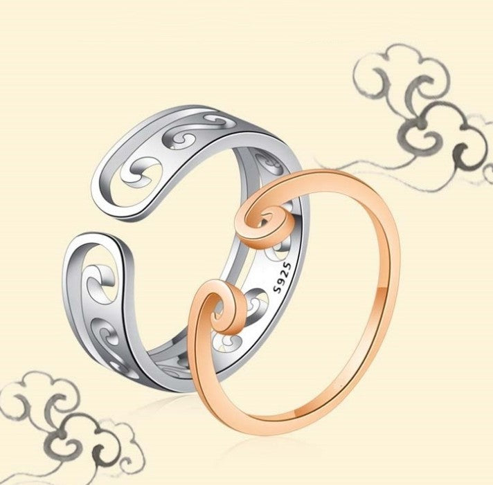 Crown Ring White Gold Zircon Engagement And Wedding Band With Open Design Fashion Jewelry For Her Lustre Shine