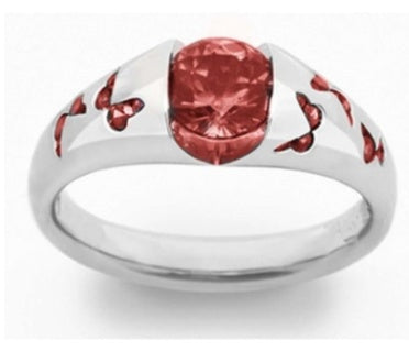 Butterfly Ring With Zircon Inlay Unisex Alloy Fashion Jewelry European American Style Versatile European Style