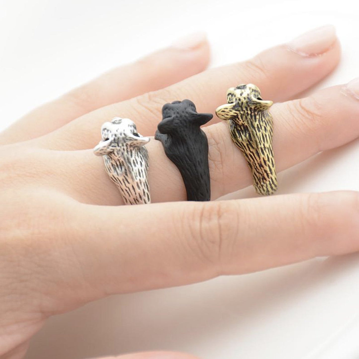 Womens Animal Ring Alloy With Unique Animal Modeling Design Bronze Silver Black Fashion Accessory High Quality