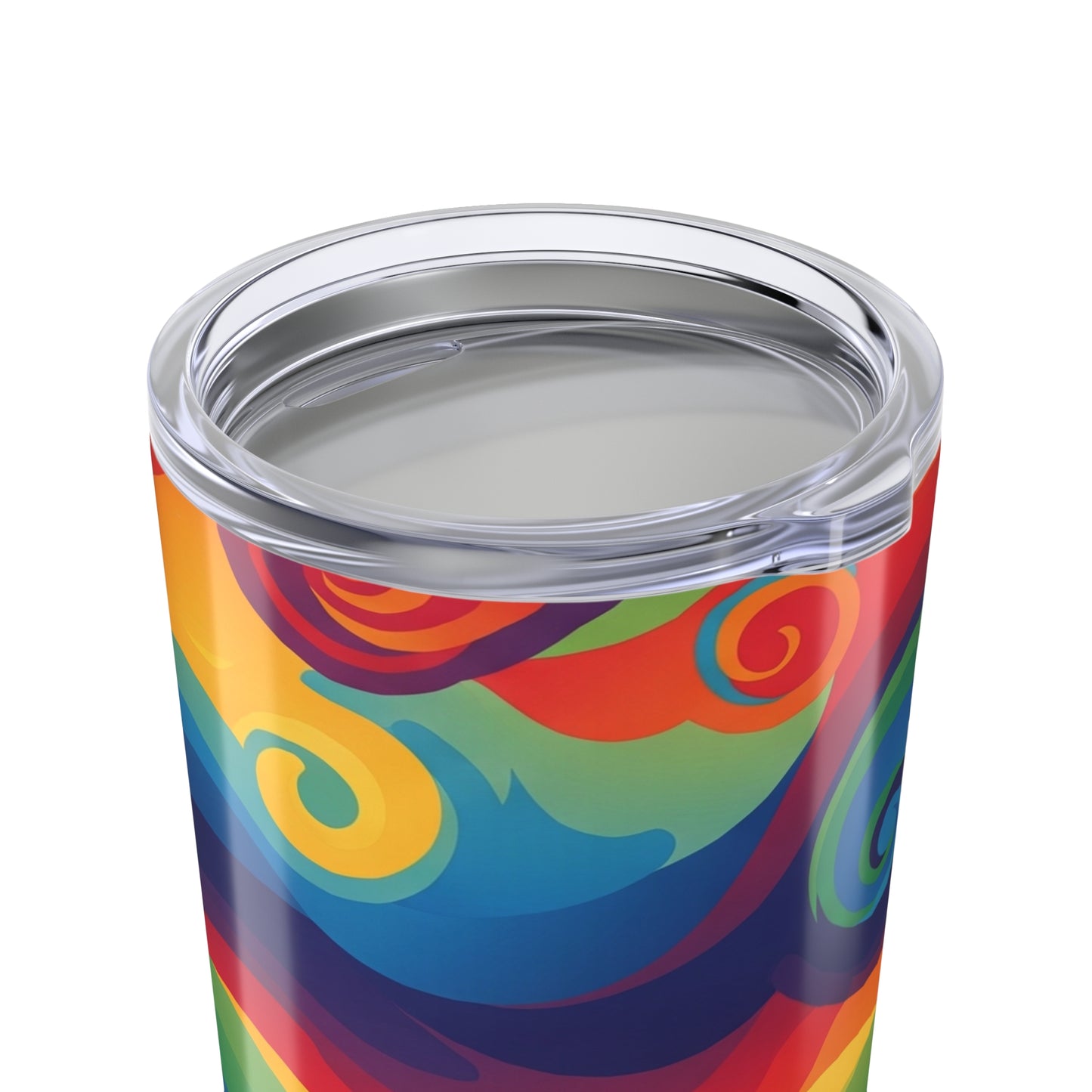20 Ounce Stainless Steel Tumbler With Printed Design Double Wall Vacuum Insulation Spill Resistant BPA Free