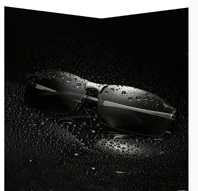 Mens Polarized Sunglasses Square Frame UV Protection Driving And Fishing Sports Glasses Clarity Evening Vision