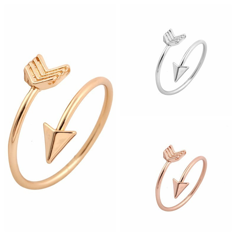 Alloy Arrow Rings Fashion Jewelry Accessory For Ladies And Girls Trendy Rings Everyday Wear Party Or Occasions