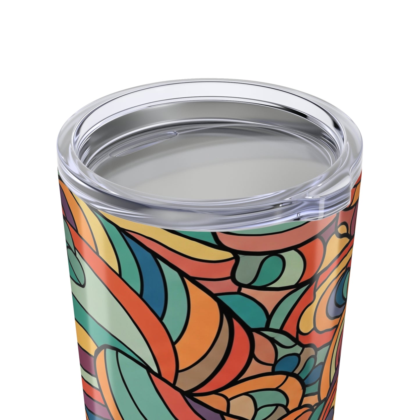 20 Oz Stainless Steel Tumbler With Double Wall Vacuum Insulation Spill Resistant BPA Free Durable Printed Travel