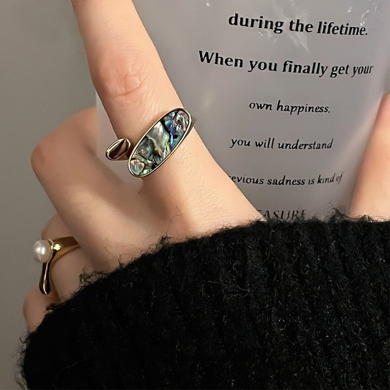 Adjustable Copper Ring For Women Open Design Fashion Jewelry Simple Elegant Light Luxury Ring For Everyday Wear