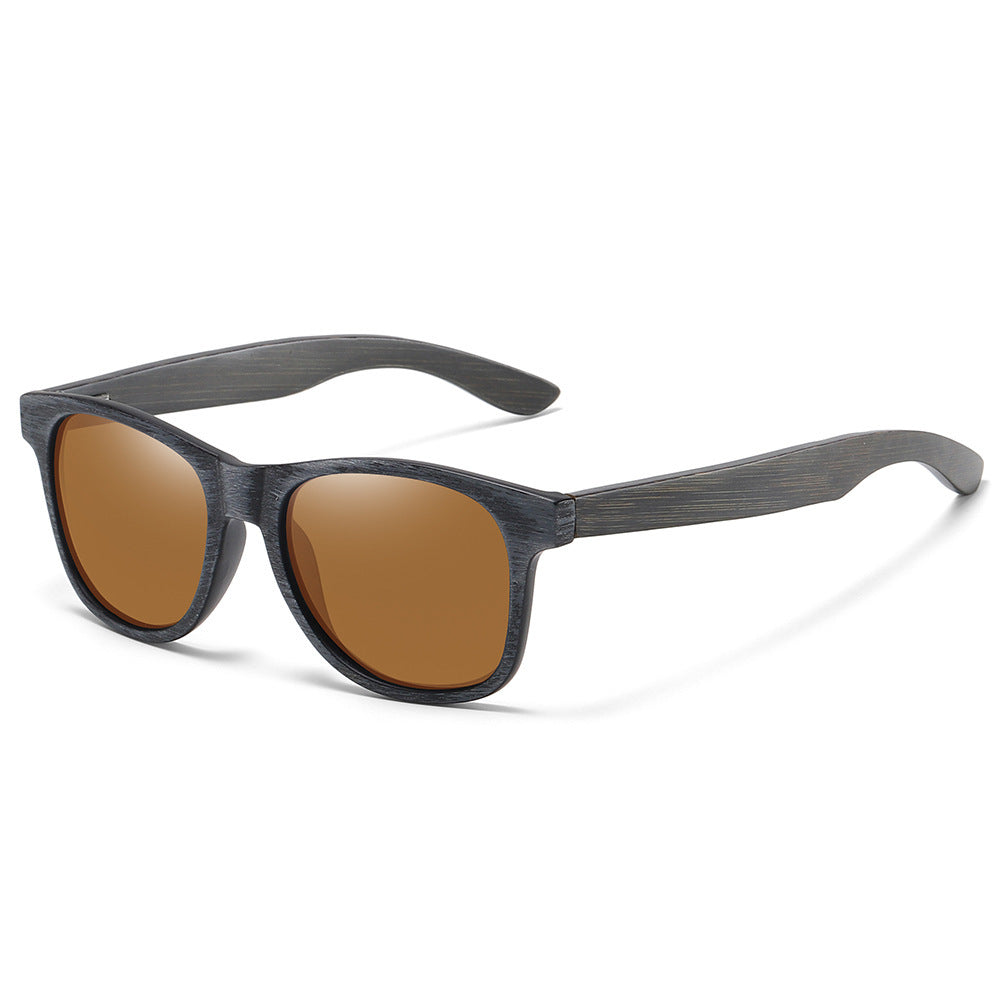 Polarized Sunglasses Retro Wooden Frame With Enhanced Clarity Lenses Anti Glare Effect For Everyday Outdoor Wear