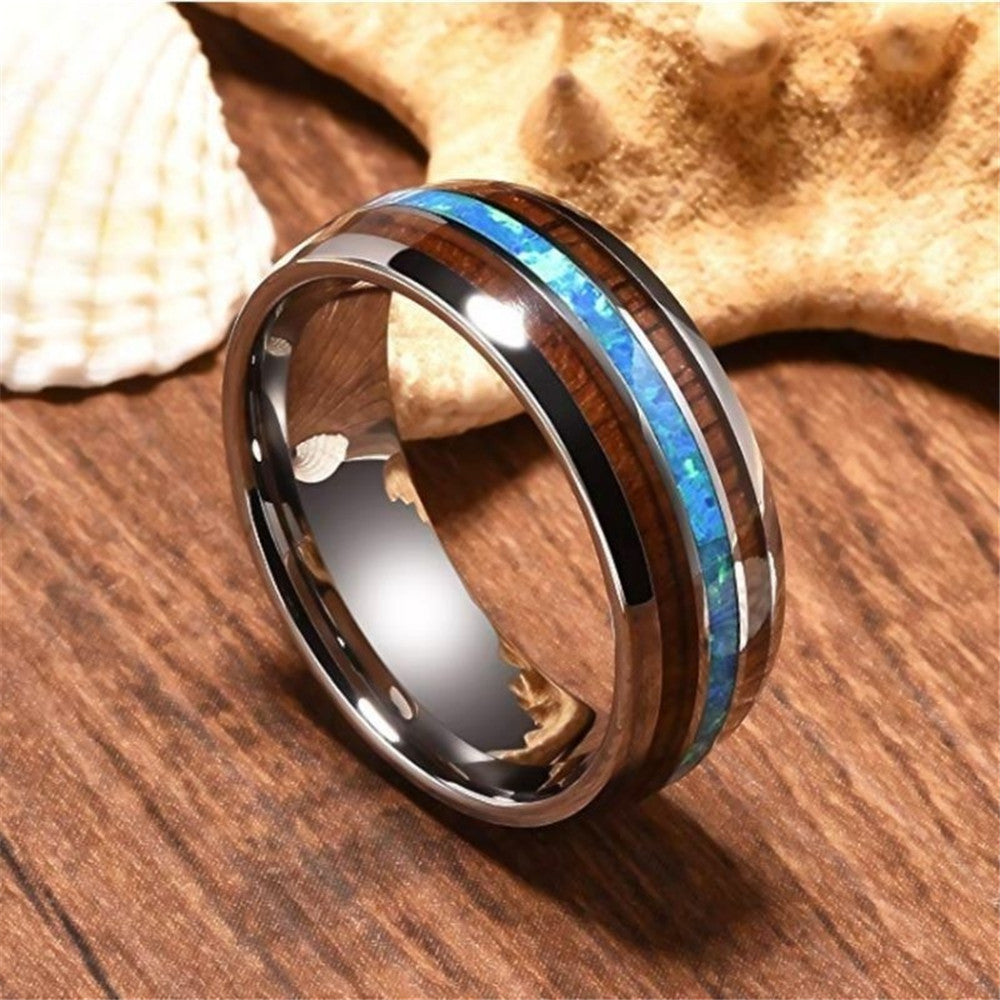 Ceramic Tungsten Steel Ring Polished Band For Men And Women Wedding Engagement Gift High Quality Fashion Jewelry