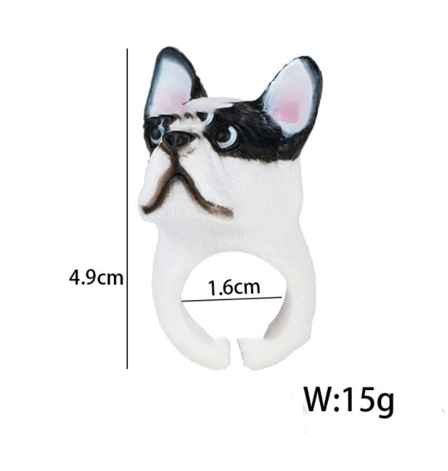 Alloy Cartoon Animal Zodiac Rings Exquisite Dripping Oil Adjustable Novelty Jewelry Fashion Rings Bright Charm