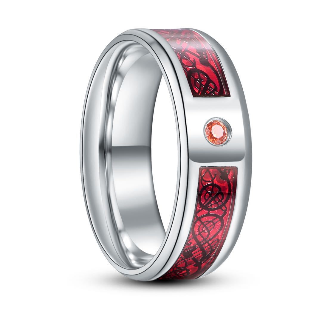 Mens Stainless Steel Ring Durable Fashion Bands Metal Ring For Men Gift Jewelry Everyday Wear Modern Style Now