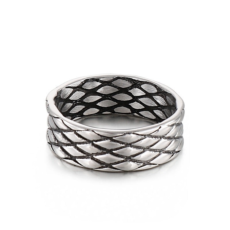 Trendy Titanium Steel Fish Pattern Ring For Women Gift