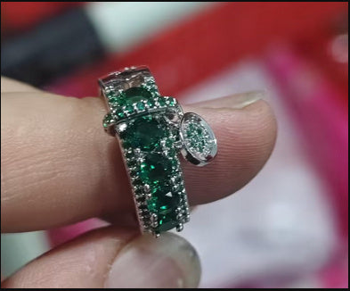 Copper Disc Inlaid Zircon Ring For Women Silver Gold And Rose Gold Variants Size 4 5 6 7 8 9 10 11 12 Elegant Accessory