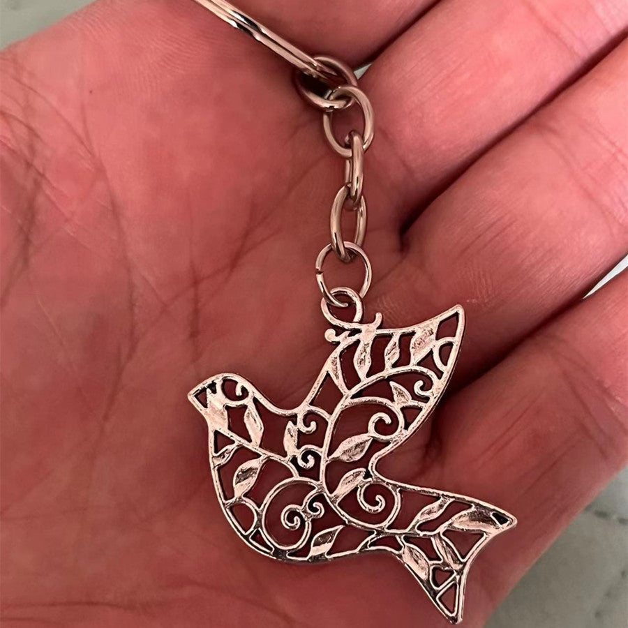Bird Swallow Dove Pendant Keychain Peace Gift For Weddings Birthdays Graduation Parties Housewarming Christmas