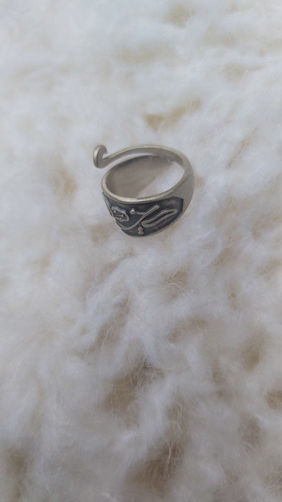 Ethnic Lotus Peacock Ring Vintage Opening Adjustable Alloy Plated Jewelry For Women Girls Retro Style Ring Now