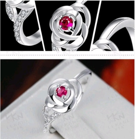Zircon Sterling Silver Ring Star Design Gemstone Jewelry For Women Elegant Gift For Everyday Wear Subtle Shine
